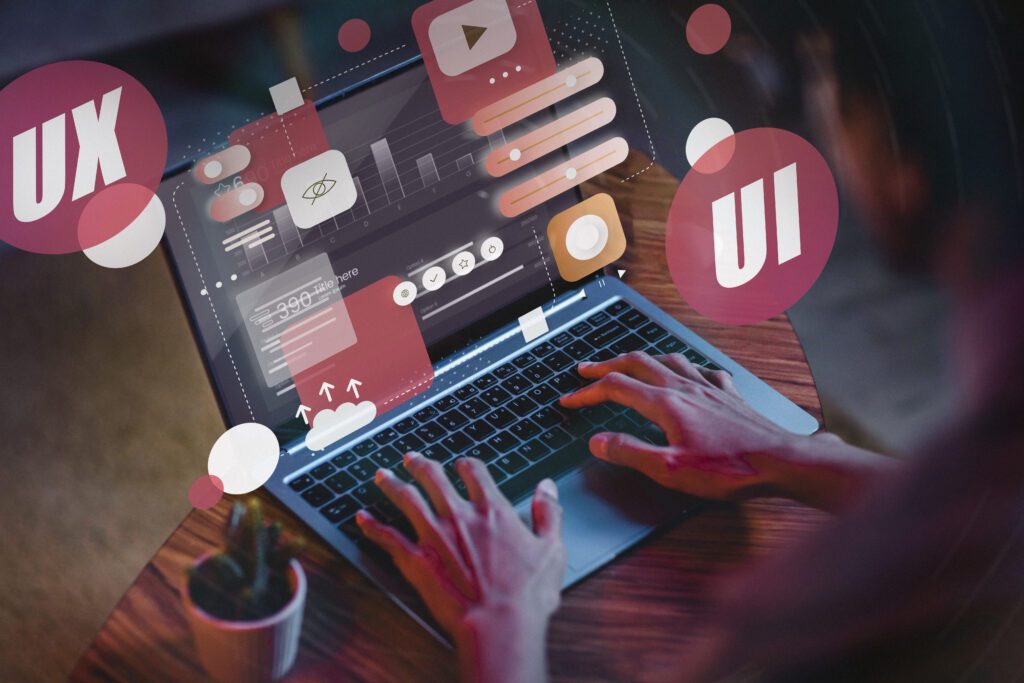 UX and UI concept on popping out of screen. why a content plan is crucial for Beverly businesses